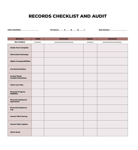 Medical Checklist - 10 Free PDF Printables | Printablee | Medical coding, Record chart, Templates