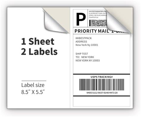 Usps Shipping Label Template - Detrester.com