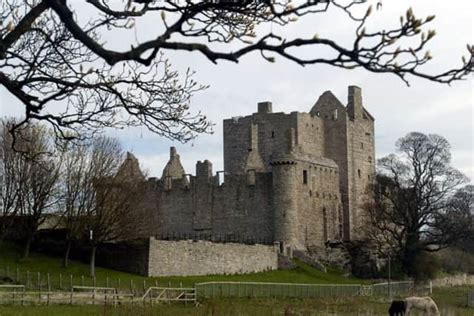 Craigmillar Castle and the yew trees of Mary, Queen of Scots