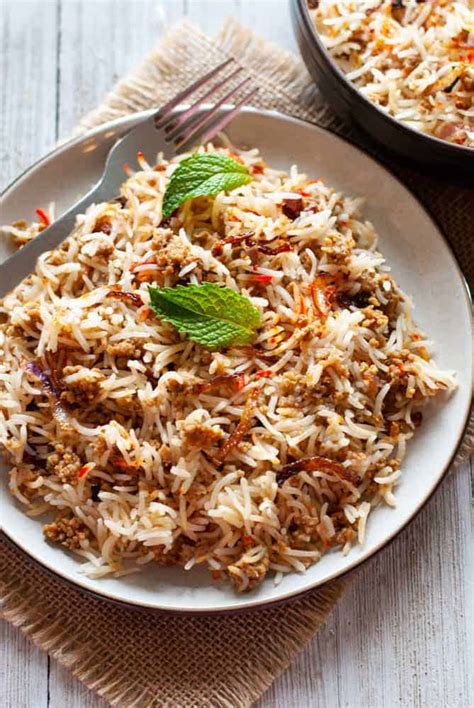 Keema Biryani: Minced Meat Layered with Spiced Rice | Indian Ambrosia