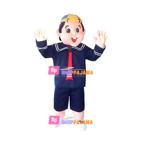 Big Head Kindergarten Boy Mascot Costume