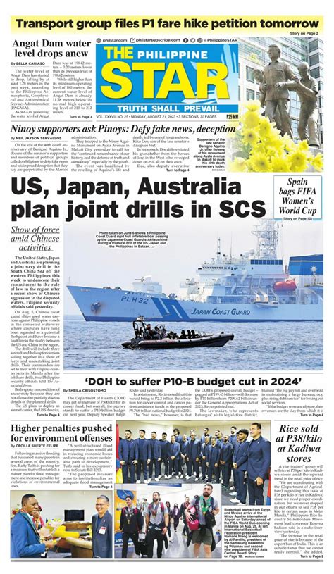 The Philippine Star August 21, 2023 (Digital) - DiscountMags.com