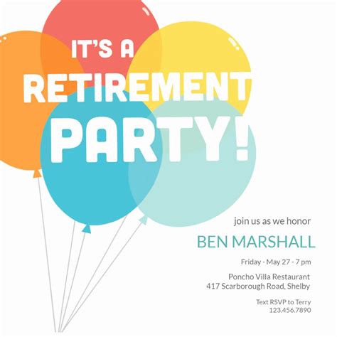 Retirement Party Invitation Templates Beautiful Going Up Retirement & Farewell Pa… | Retirement ...