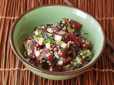 Tuna Poke (Hawaiian Raw-Tuna Salad) Recipe