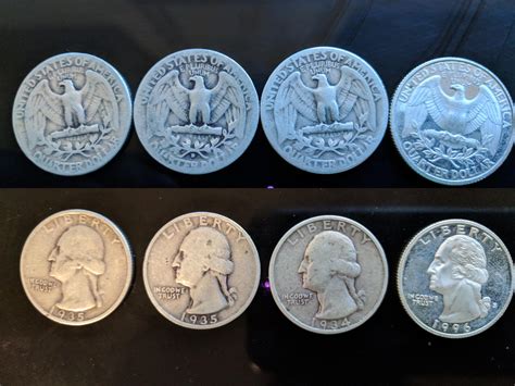 Questions concerning my "Silver Quarter" finds : r/coins