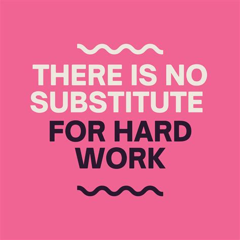 Inspirational quote pink background - There is no substitute for hard work 14030555 Vector Art ...