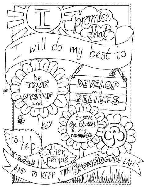 Girl Scout Brownie Elf Coloring Pages