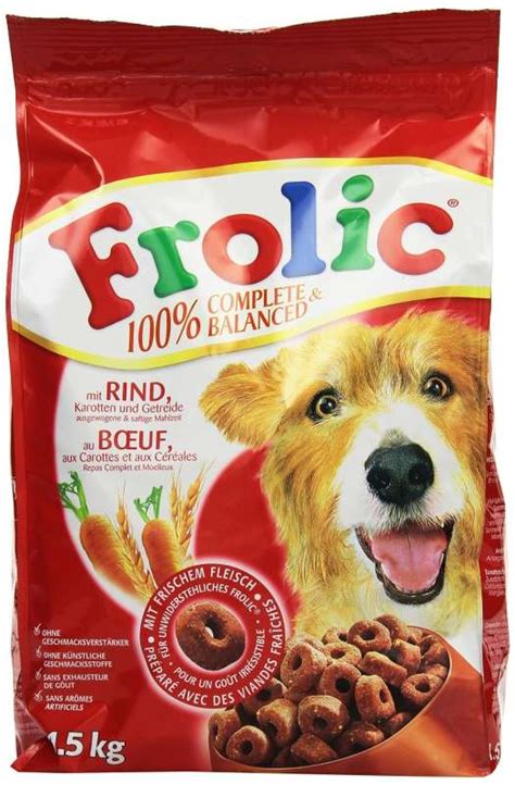 Frolic 100% Complete & Balanced avec Bœuf, Carottes et Céréales 1.5 kg Croquettes pour chiens