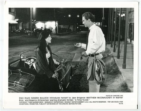 Time To Kill-Matthew McConaughey-Sandra Bullock-8x10-B&W-Still-Drama-NM ...