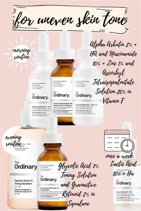 The Ordinary Skincare Routine for an Uneven Skin Tone | The ordinary ...