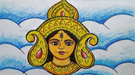 how tp draw maa durga face ,durga thakur drawing,navratri drawing,devi durga mata drawing, - YouTube