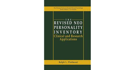 The Revised NEO Personality Inventory: Clinical and Research Applications by Ralph L. Piedmont