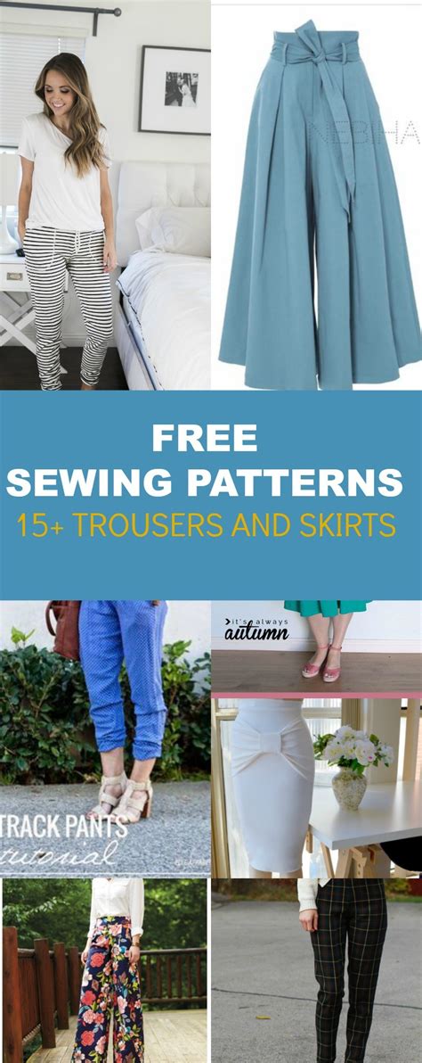 FREE PATTERN ALERT: 15+ Pants and Skirts Sewing Tutorials - On the ...