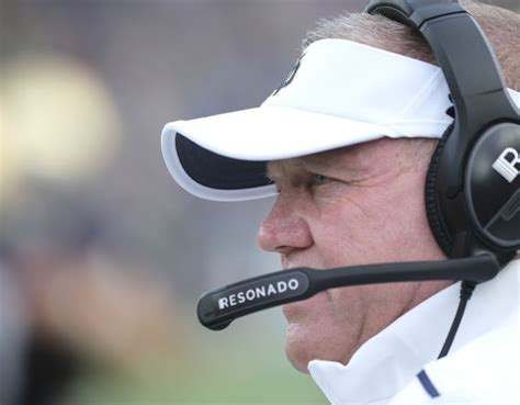 Notre Dame coach Brian Kelly: Execution quote was joke, nod to John McKay