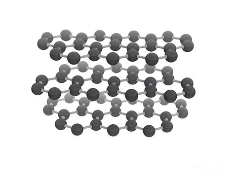 Graphite Molecular Structure #2 Photograph by Mikkel Juul Jensen/science Photo Library - Pixels