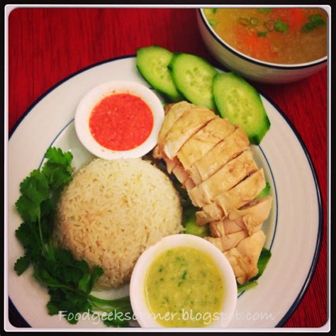 Food Geeks' Corner: Singapore Style Hainanese Chicken Rice