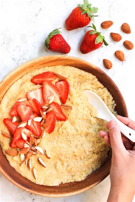 Creamy Millet Breakfast Porridge (Gluten-free, Vegan) - Dish by Dish