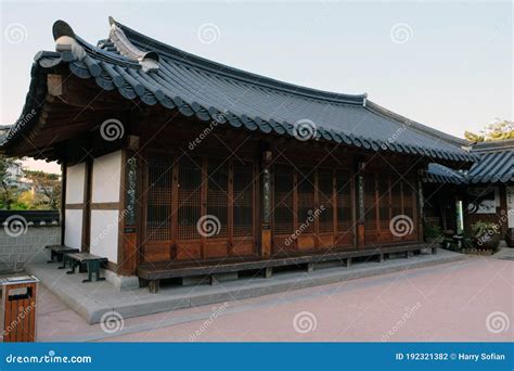 Namsangol Hanok Village editorial photography. Image of background ...