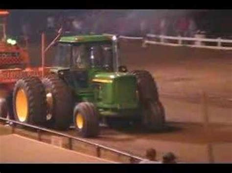 John Deere 6030 Farm Stock Pull with Dualls 2nd Pull - YouTube