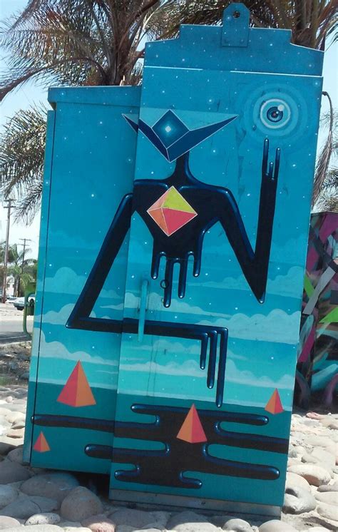 Utility Box Art on University Ave & 805N, San... - i AM Ray Person!