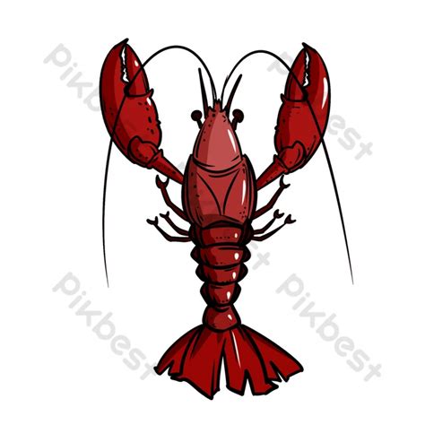 Drawing Realistic Style Crayfish | PSD PNG Images Free Download - Pikbest