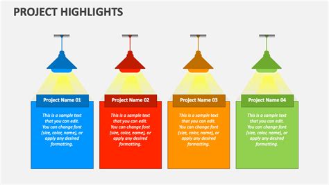 Project Highlights PowerPoint and Google Slides Template - PPT Slides