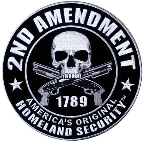 Small 2nd Amendment Patch Original Homeland Security