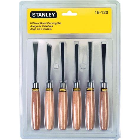 STANLEY 6 PIECE WOOD CARVING CHISEL SET | WOODWORKING TOOLS