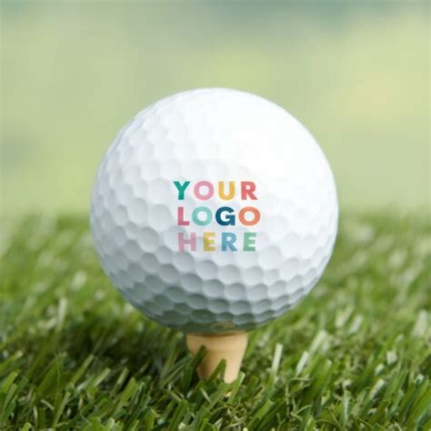 Custom Company Business Logo Branded Golf Balls | Zazzle