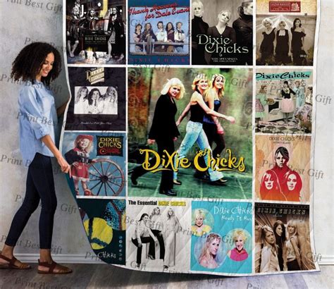 Dixie Chicks Albums Co Poster Quilt Blanket - Teeruto