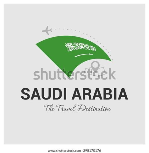 Saudi Arabia Travel Destination Logo Vector Stock Vector (Royalty Free ...