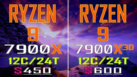 RYZEN 9 7900X vs RYZEN 9 7900X3D // PC GAMES BENCHMARK TEST || - YouTube