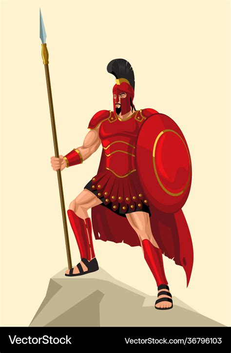 Ares greek god war Royalty Free Vector Image - VectorStock