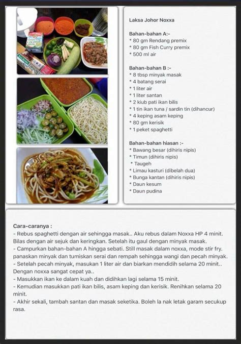 Laksa johor | Cooking recipes, Pressure cooker recipes, Recipes