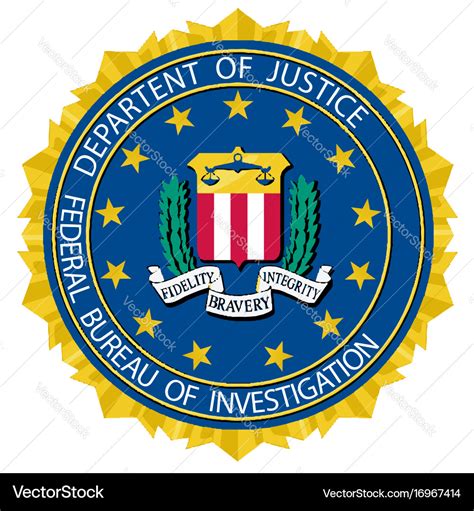 Fbi seal Royalty Free Vector Image - VectorStock