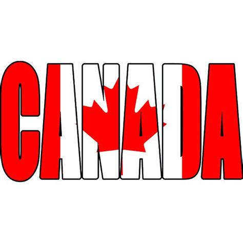 Canada Canadian Text Flag North America Country World National Nation Symbol Logo Art .JPG .PNG ...