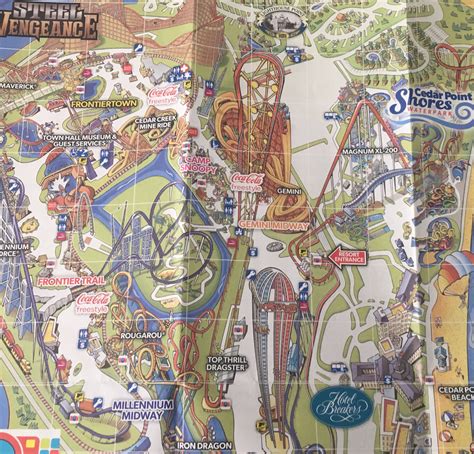 Cedar Point Map 1 - ThemeParkHipster