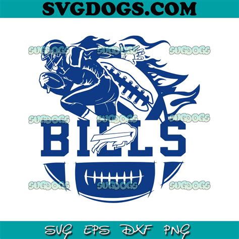 Buffalo Bills 1960 Player Football SVG