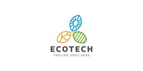 Eco Tech Logo by IRussu | Codester