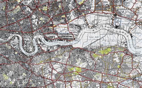 Historic Ordnance Survey Map of Woolwich, 1946