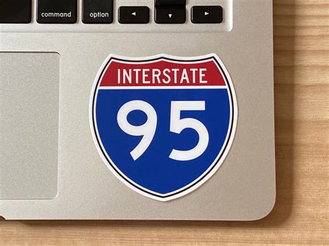 Interstate 95 Sticker, I-95 Highway Shield, Traffic Sign, - Etsy