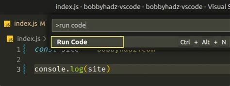 How to add a Run Button in Visual Studio Code | bobbyhadz