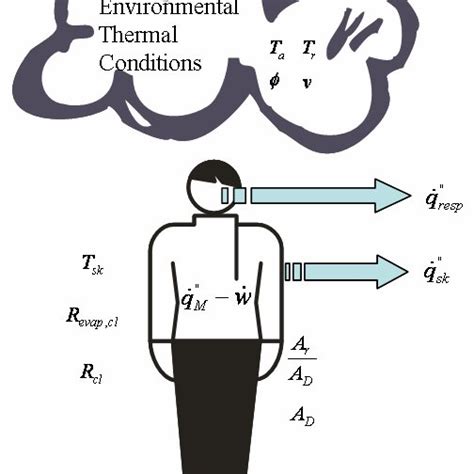 Human-Body Thermal Environment Related Parameters. | Download ...