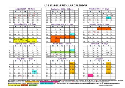 Leon County Schools Calendar Holidays 2024-2025 PDF