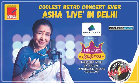 Asha Bhosle Live in Concert|Music Events in Gurgaon,Haryana-Indiaeve