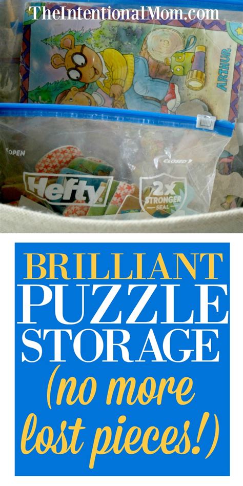 Brilliant Puzzle Storage (no more lost pieces!)