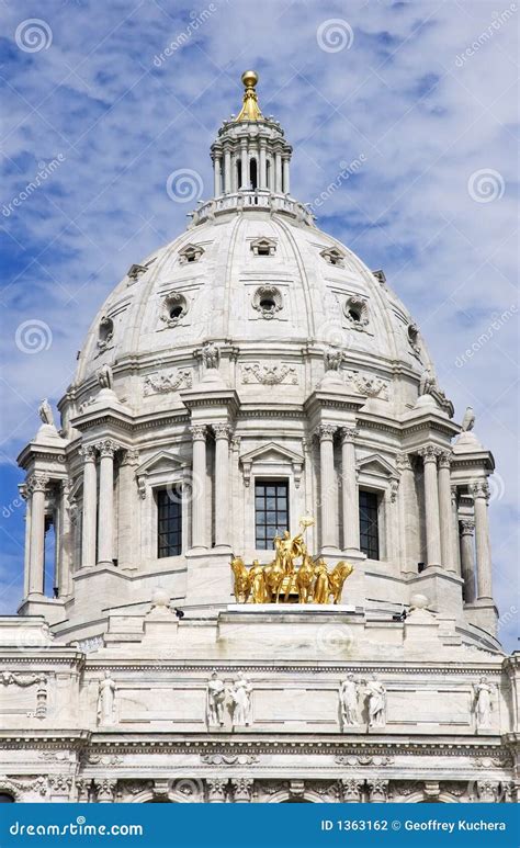 Minnesota State Capitol Dome and Horses St Paul MN Stock Photo - Image of paul, government: 1363162