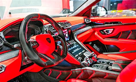 Lamborghini Urus Interior Red | Cabinets Matttroy