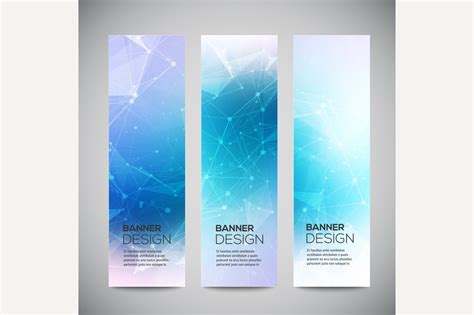 Vector vertical banners set | Background Graphics ~ Creative Market