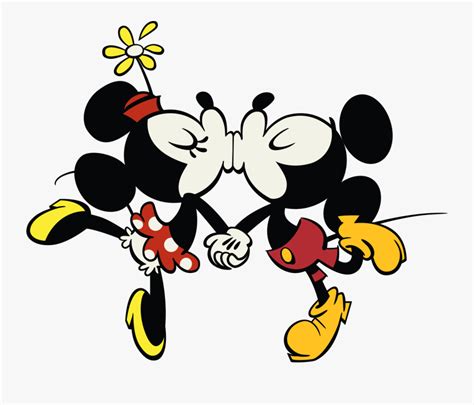 Kiss Clipart Mickey Mouse - Minnie Mouse Y Mickey Mouse Gif , Free ...